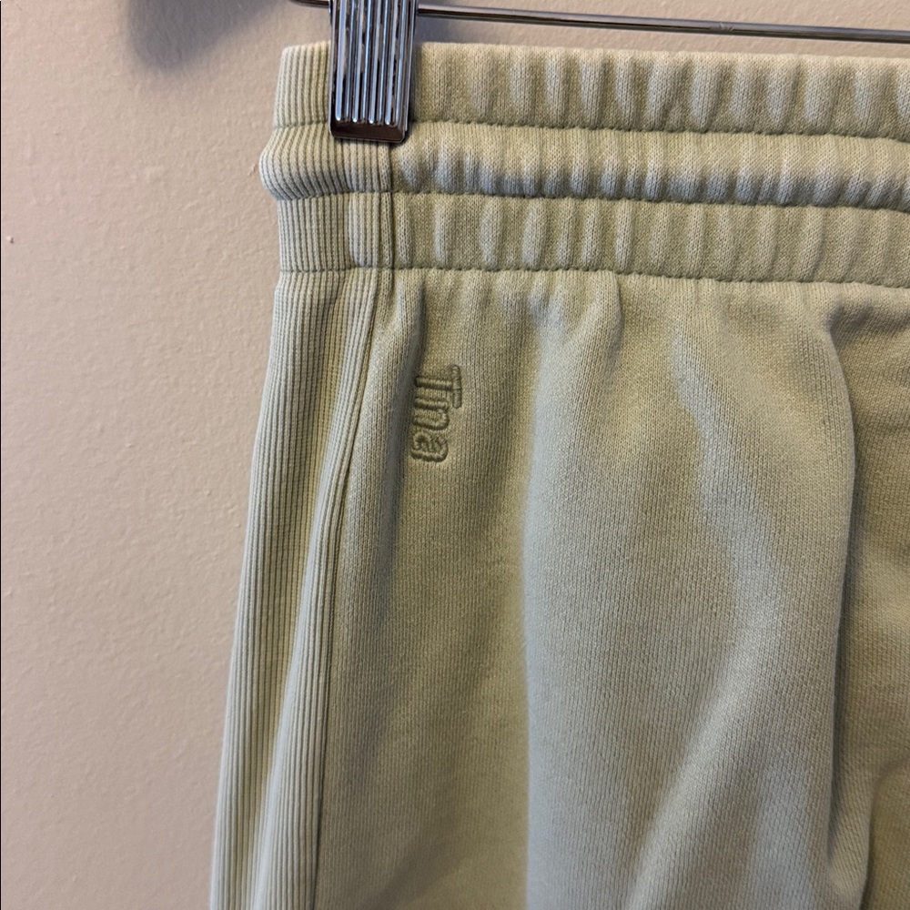 TNA Cozy AF Fleece Joggers Sage Green - Picture 6 of 7